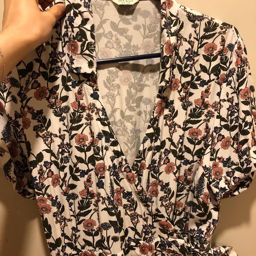 Jack Wills floral wrap dress